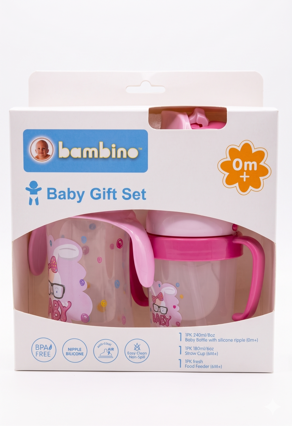 Juego de Biberones 3 Piezas Bambino