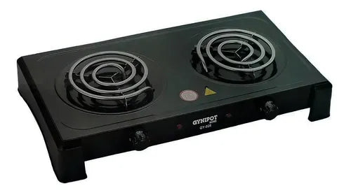 Cocina Eléctrica Reforzada 2 Hornillas con Bandeja Gynipot