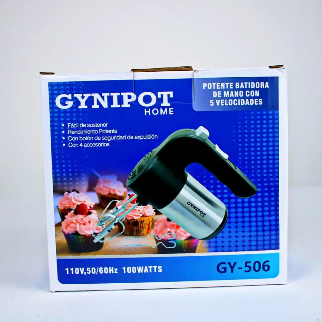 Batidora de Mano Acero Inoxidable Gynipot