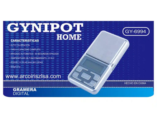 Báscula de Precisión Pequeña Rectangular Gynipot