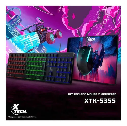 Combo Hasha Teclado Mouse y Mousepad